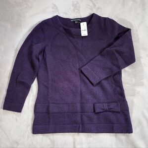 Women's NWT Brooks Brothers Eggplant Lambswool Sweater M
